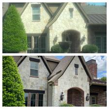 Bringing-Mildew-Covered-Stone-Back-To-Life-Through-House-Washing-In-Lucas-Tx 1